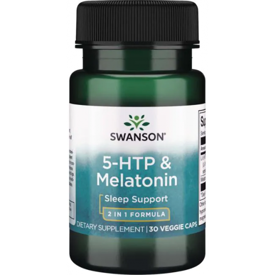 Swanson 5-HTP & Melatonin 30 vcaps