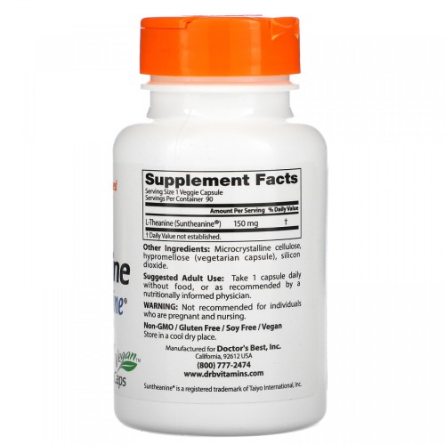 Doctors Best L-теанин с Suntheanine 150 мг 90 капс