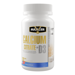 Maxler Calcium Citrate + D3 120 таб