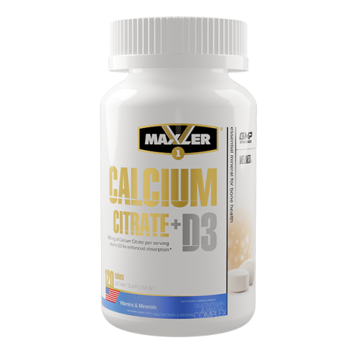 Maxler Calcium Citrate + D3 120 таб