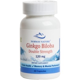 Norway Nature Ginkgo Biloba Double Strength 120 мг 60 капс