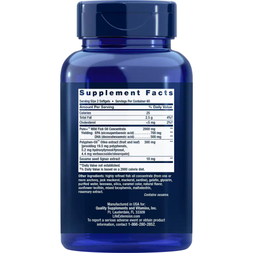 Life Extension Super Omega-3 EPA/DHA 120 капс