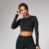 Myprotein топ Shape seamless Crop Top Черный