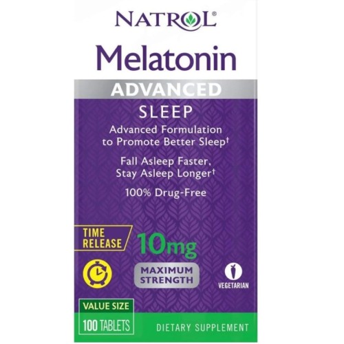 Natrol Melatonin Advanced Sleep 10 mg 30 таб.
