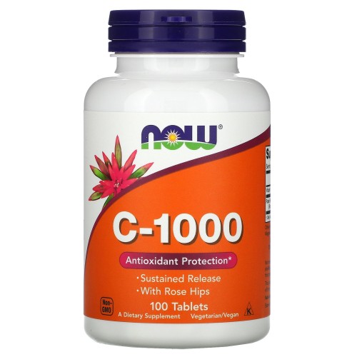 Now foods Vitamin C-1000 с шиповником 100 таб