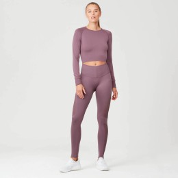 Myprotein топ Shape seamless Crop Top Сливовый