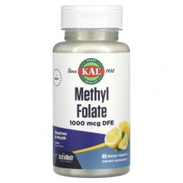 Kal Methyl Folate ActivMelt 1000 мг 60 таб Лимон