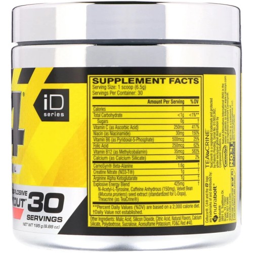 Cellucor C4 Original Explosive предтренировочный комплекс 195 г.