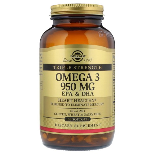 Solgar Omega-3 950 mg EPA & DHA Triple Strength 100 капс