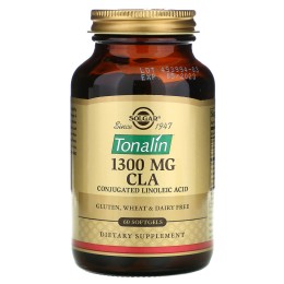 Solgar Tonalin CLA конъюгированная линолевая кислота (КЛК) 1300 мг 60 мягких таблеток