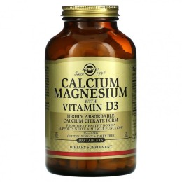 Solgar Calcium Magnesium D3 300 таб