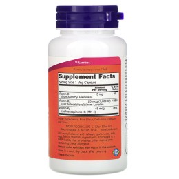 Now foods витамины d3 и k2 120 капс