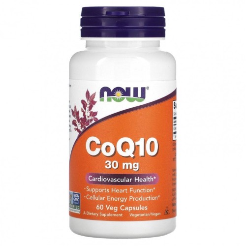 Now foods Coenzyme Q10 30 мг 60 vcaps