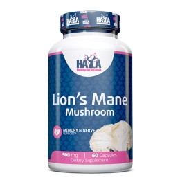 Haya Labs Lion's Mane Ежовик Гребенчатый 500 мг 60 капс