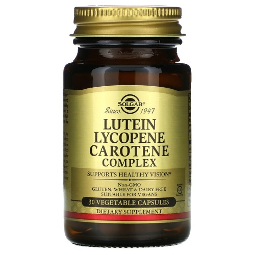 Solgar Lutein Lycopene Carotene Complex 30 Vegetable Capsules