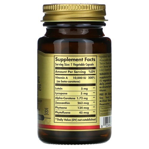 Solgar Lutein Lycopene Carotene Complex 30 Vegetable Capsules