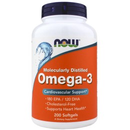 NOW Foods Omega 3 1000 мг 200 капс