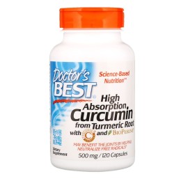 Doctors Best High Absorption Curcumin куркумин 500 мг. 120 капс.