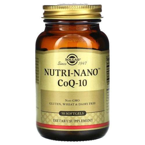 Solgar Nutri-Nano CoQ-10 50 мягких желатиновых капсул