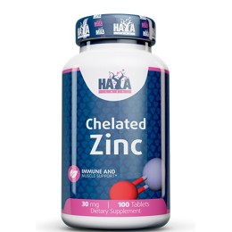 Haya Labs Chelated Zinc 30 мг 100 таб