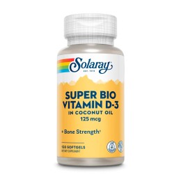Solaray Super Bio Vitamin D3 5000 МЕ 120 мягких капсул