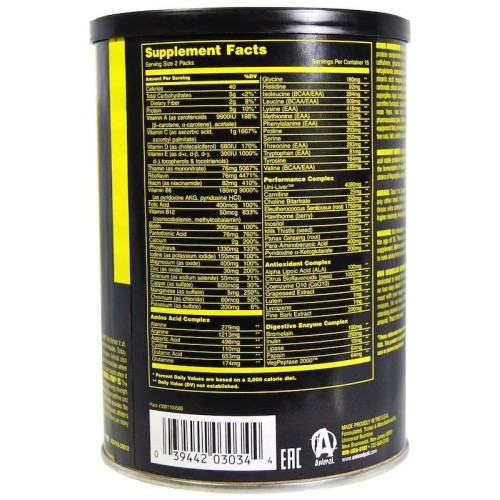 Universal Nutrition Animal Pak 30 пакетиков