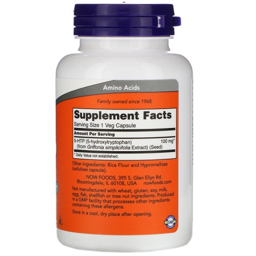 Now foods 5-HTP 100 мг 120 капс