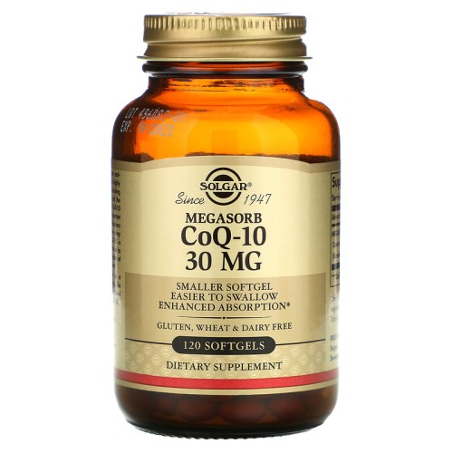 Solgar Megasorb CoQ-10 30 мг 120 капсул