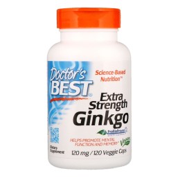 Doctors Best Ginkgo Extra Strength 120 мг 120 капсул