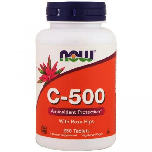 Now foods Vitamin C-500 с шиповником 250 таб