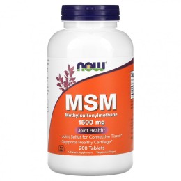 Now Foods MSM 1500 мг 200 таб