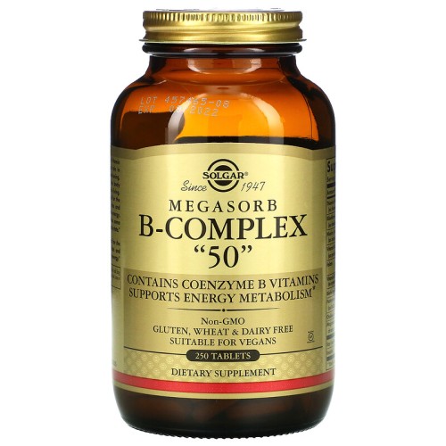 Solgar Megasorb B-Complex 50 250 таблеток