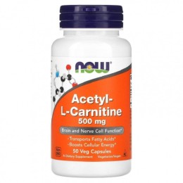 Now foods Acetyl-L Carnitine 500 мг 50 vcaps
