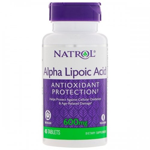 Natrol Alpha Lipoic Acid Time Reliase 600 mg 45 таб.
