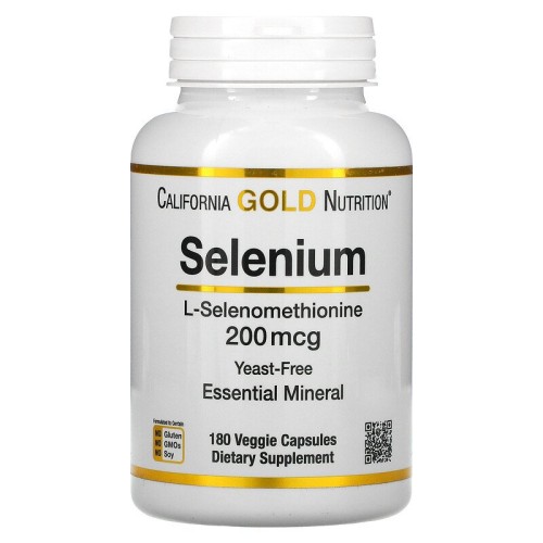 California Gold Nutrition Селен 200 мкг. 180 капсул