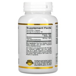 California Gold Nutrition Селен 200 мкг. 180 капсул
