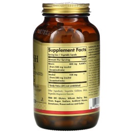 Solgar No-Flush Niacin 500 mg 250 Vegetable Capsules
