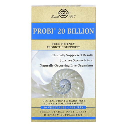 Solgar Probi 20 Billion 30 Vegetable Capsules