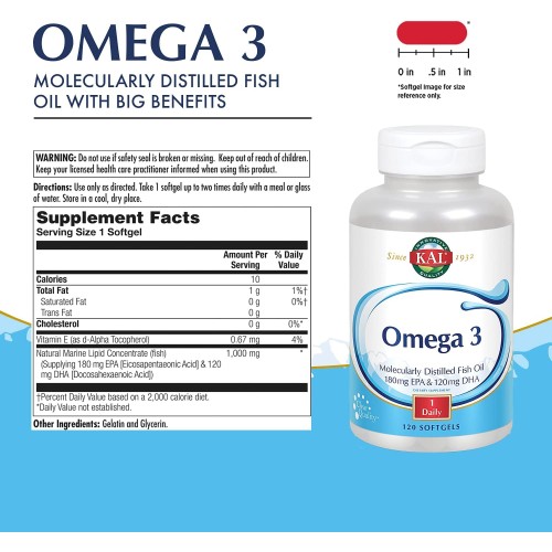 Kal Omega 3 1000 мг 120 капс
