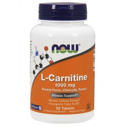 Now foods L-Carnitine Tartrate 1000 mg 50 таб.