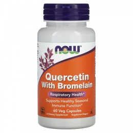Now foods Quercetin with Bromelain 60 vcaps