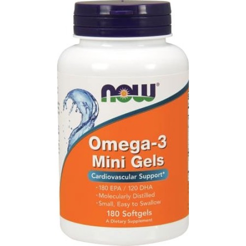 NOW Foods Omega-3 Mini Gels 180 капс