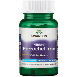 Swanson Albion Ferrochel Iron 18 мг 180 капсул