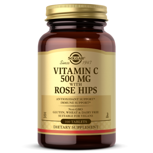 Solgar Витамин C with Rose Hips 500 мг 100 таб