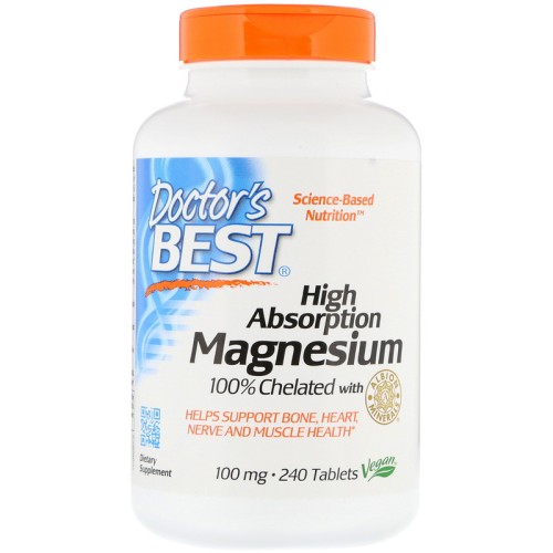 Doctor's Best High Absorption Magnesium 100% Chelated 240 таб