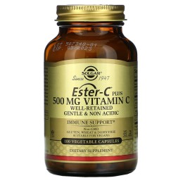 Solgar Ester-C Plus Витамин C|500 мг 100 вегетарианских капсул