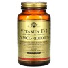 Solgar Vitamin D3 25 мкг (1000 МЕ) 250 капс