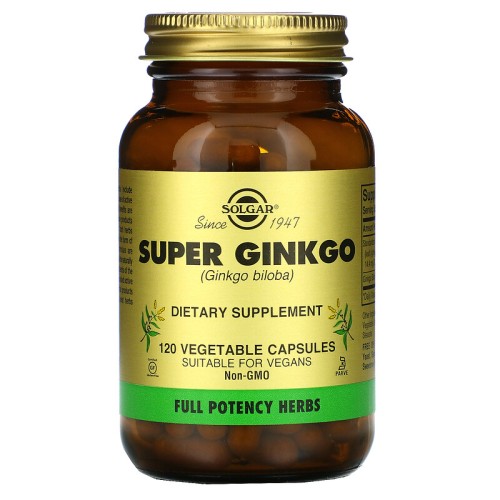Solgar Super Ginkgo 120 растительных капсул