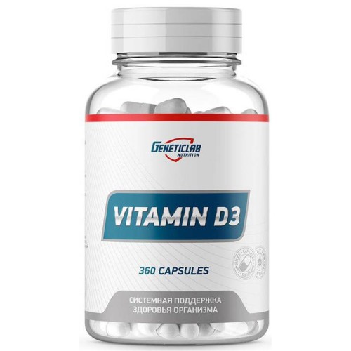 GeneticLab Nutrition Vitamin D-3 600 МЕ 360 капс.