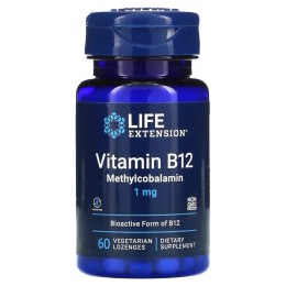 Life Extension Vitamin B12 Methylcobalamin 1000 мкг 60 пастилок